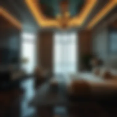 Luxurious suite interior at برج العرب