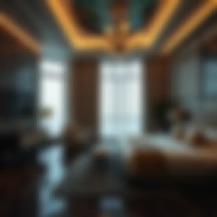 Luxurious suite interior at برج العرب