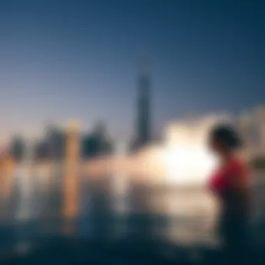 Dubai skyline featuring Burj Khalifa