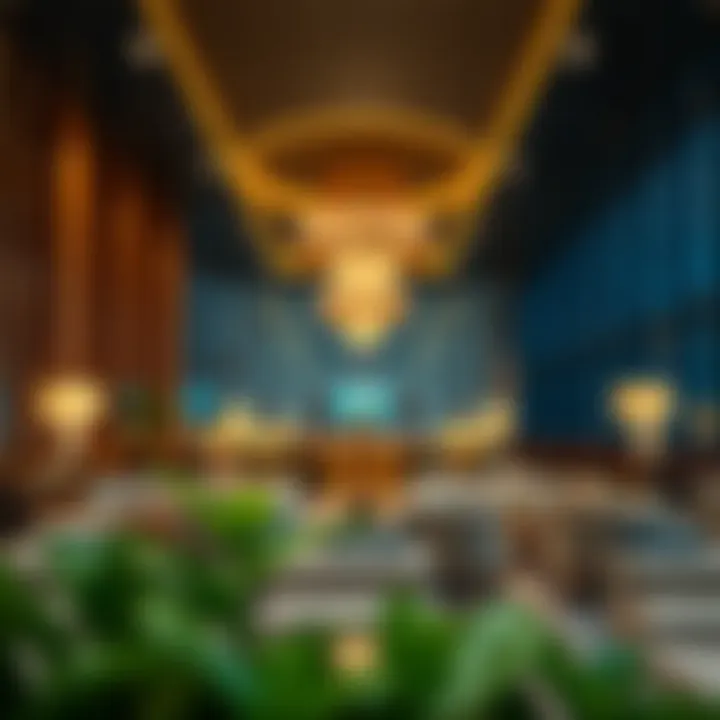 Amenities and facilities in a professional lounge