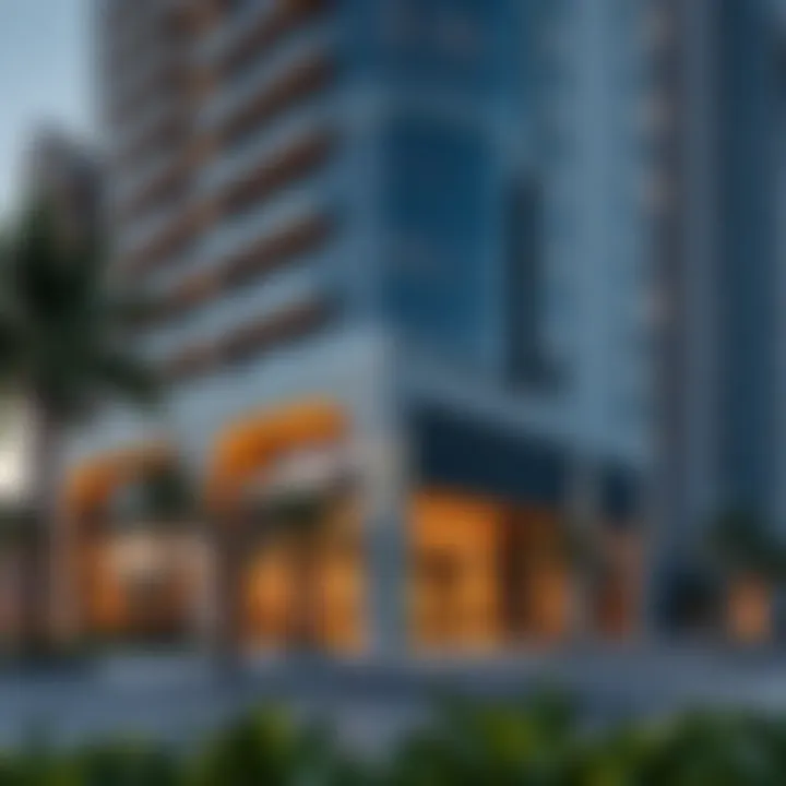 Exterior view of Citadines Metro Central Dubai showcasing modern architecture