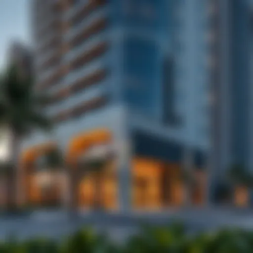 Modern Architecture of Citadines Metro Central Dubai Exterior view of Citadines Metro Central Dubai showcasing modern architecture