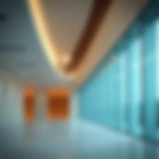 Elegant closed partition design showcasing modern architecture