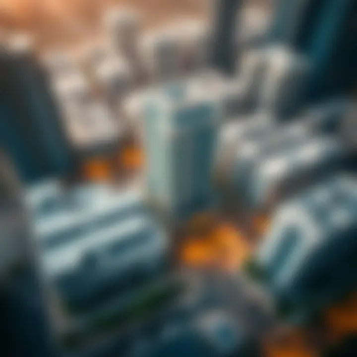 Aerial view showcasing the accessibility of Dubai's neighborhoods