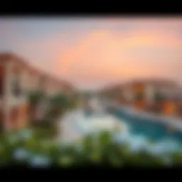 A panoramic view of a luxury community in Dubai