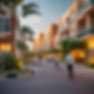 Modern amenities and vibrant lifestyle in a Dubai neighborhood