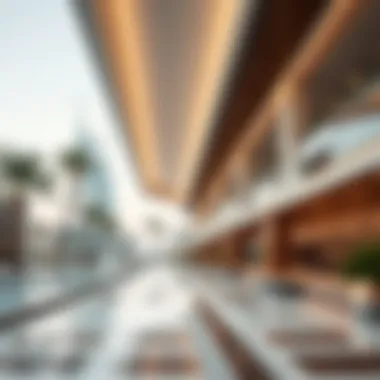 Architectural Design of Dreamland Dubai Modern architectural design elements in Dreamland Dubai reflecting its unique philosophy