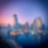 Panoramic view of Dubai Marina showcasing luxurious skyscrapers