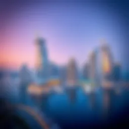 Panoramic view of Dubai Marina showcasing luxurious skyscrapers