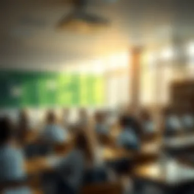 Classroom with students engaged in learning