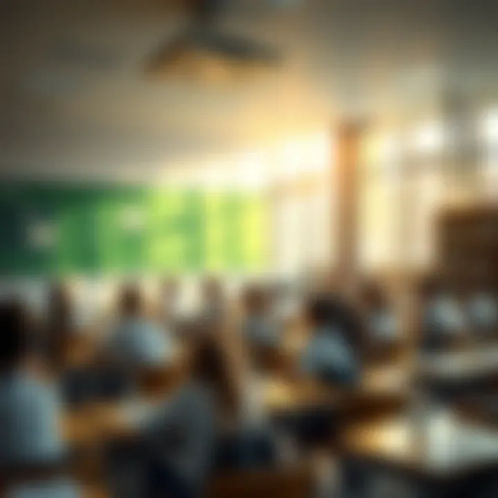 Classroom with students engaged in learning