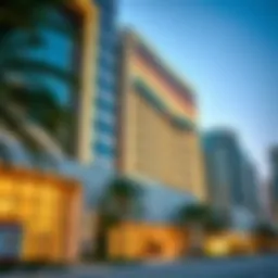 Stunning facade of Elite Building showcasing modern architecture