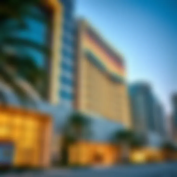 Modern Architectural Marvel of Elite Building Stunning facade of Elite Building showcasing modern architecture