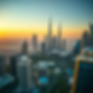 Aerial View of Emaar's Architectural Marvels Aerial view of Emaar Properties skyline in Dubai