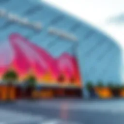 Exterior view showcasing the stunning architecture of Etihad Arena