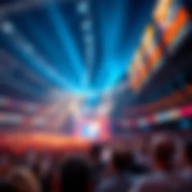 Interior shot of a concert event highlighting the vibrant atmosphere