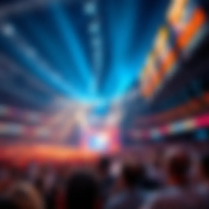 Interior shot of a concert event highlighting the vibrant atmosphere