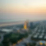 Stunning skyline view of Golden Sands Mankhool