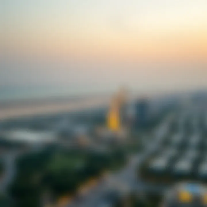 Stunning skyline view of Golden Sands Mankhool