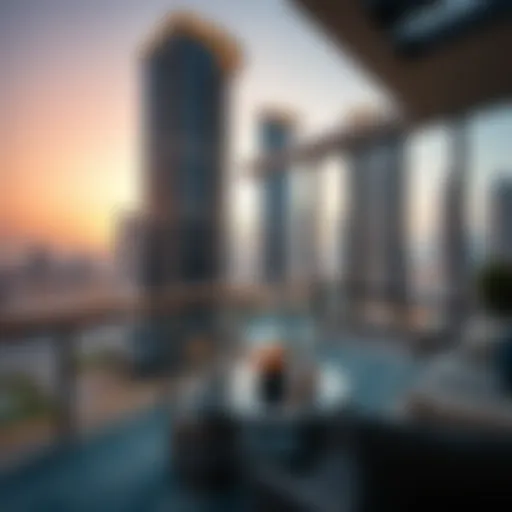 Luxury apartment view in Dubai