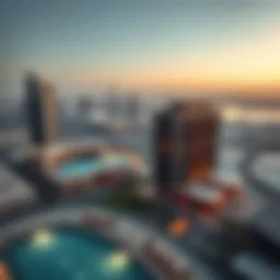 Panoramic view of Hyatt Regency Dubai Creek Heights