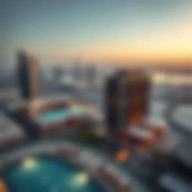 Stunning Panoramic View of the Property Panoramic view of Hyatt Regency Dubai Creek Heights