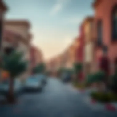 Diverse Neighborhoods in Dubai's Real Estate Market A vibrant neighborhood in Dubai with architectural diversity