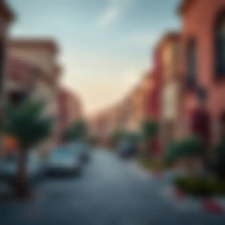 Diverse Neighborhoods in Dubai's Real Estate Market A vibrant neighborhood in Dubai with architectural diversity