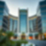 Exterior view of IT Plaza showcasing modern architecture