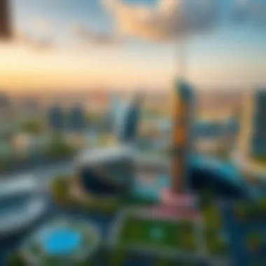 Scenic Surroundings of IT Plaza Panoramic view of Dubai Silicon Oasis surrounding IT Plaza