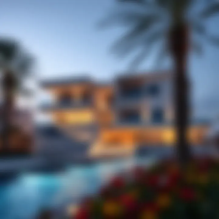 Luxurious beachfront real estate near Jumeirah Bay