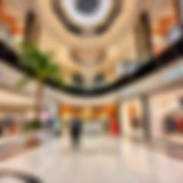 Interior shopping area filled with diverse retail options at Khalidiya Mall