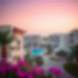 A stunning view of Madinat Zayed showcasing its modern architecture and traditional elements