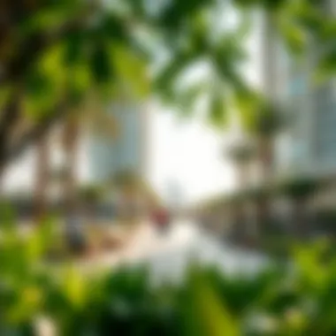 Community Space in Marina Park A vibrant community space within Marina Park filled with greenery and activity