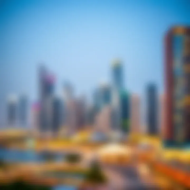 Overview of Dubai's DMCC skyline