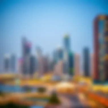 Dubai's Iconic DMCC Skyline Overview of Dubai's DMCC skyline