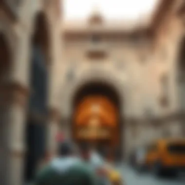 Historical Architectural Details of Naif Market Architectural details of Naif Market reflecting its historical significance