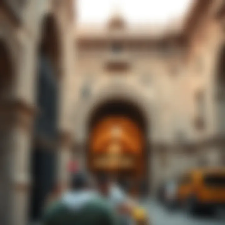 Historical Architectural Details of Naif Market Architectural details of Naif Market reflecting its historical significance