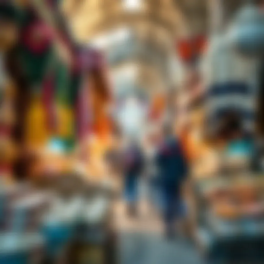 Vibrant atmosphere of Naif Market showcasing traditional goods
