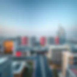 Aerial view of Dubai's new urban landscape showcasing modern architecture