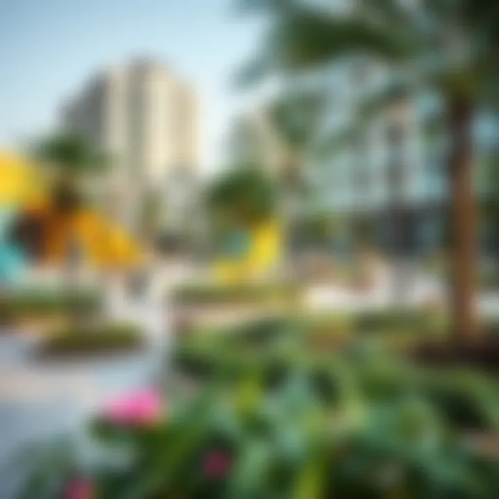 Dynamic Community Spaces in Nova Dubai Vibrant community spaces in Nova Dubai featuring parks and recreational areas