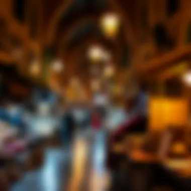 A bustling marketplace in Old Town Dubai reflecting its cultural vibrancy.