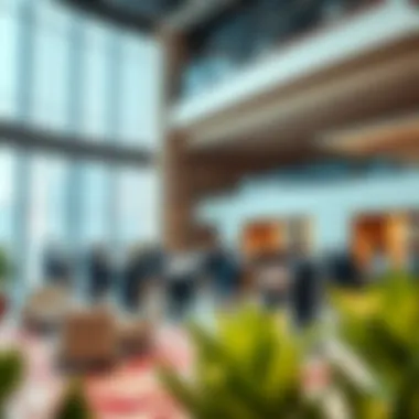 View of tenants and business networking at the Centre