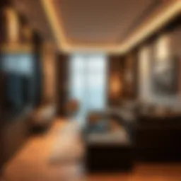 Modern partitioned living space in Al Barsha showcasing versatility.