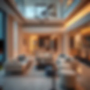 Luxurious Apartment Interior in Dubai A luxurious apartment interior reflecting modern design