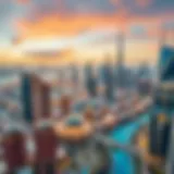 Panoramic view of Dubai's skyline showcasing modern architecture