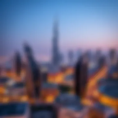 Panoramic view of Dubai skyline showcasing luxury residential towers