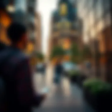 Visual representation of buyer experiences in urban settings