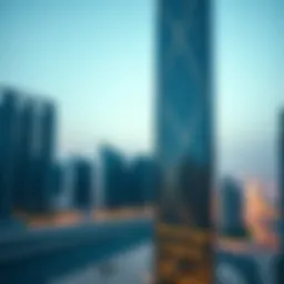 Stunning exterior view of RP Tower against the Dubai skyline