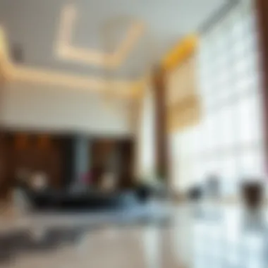 Luxurious lobby showcasing modern design of RP Tower